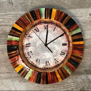 Multi-Colored Wall Clock